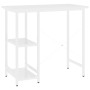 MDF and white metal computer desk 80x40x72 cm by , Desks - Ref: Foro24-20555, Price: 60,86 €, Discount: %