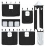Curtains for high beds with black and white polyester tower by , Accessories for beds and slatted bases - Ref: Foro24-835922,...