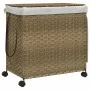 Cesto para ropa sucia con ruedas ratán 60x35x60,5 cm by , Laundry baskets - Ref: Foro24-372039, Price: 86,07 €, Discount: %