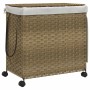 Wäschekorb mit Rattanrädern 60x35x60,5 cm von , Wäschekörbe - Ref: Foro24-372039, Preis: 98,58 €, Rabatt: %