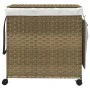 Cesto para ropa sucia con ruedas ratán 60x35x60,5 cm by , Laundry baskets - Ref: Foro24-372039, Price: 86,07 €, Discount: %