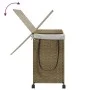 Cesto para ropa sucia con ruedas ratán 60x35x60,5 cm by , Laundry baskets - Ref: Foro24-372039, Price: 86,07 €, Discount: %
