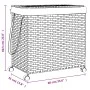 Cesto para ropa sucia con ruedas ratán 60x35x60,5 cm by , Laundry baskets - Ref: Foro24-372039, Price: 86,07 €, Discount: %