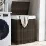 Wäschekorb mit dunkelbraunem Rattan-Deckel 46x33x60 cm. von , Wäschekörbe - Ref: Foro24-372030, Preis: 59,05 €, Rabatt: %