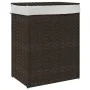 Wäschekorb mit dunkelbraunem Rattan-Deckel 46x33x60 cm. von , Wäschekörbe - Ref: Foro24-372030, Preis: 59,05 €, Rabatt: %