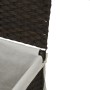 Cesto para ropa sucia con tapa ratán marrón oscuro 46x33x60 cm by , Laundry baskets - Ref: Foro24-372030, Price: 56,76 €, Dis...