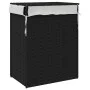 Wäschekorb mit schwarzem Deckel aus synthetischem Rattan 46x33x60 cm. von , Wäschekörbe - Ref: Foro24-372032, Preis: 66,08 €,...