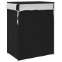 Wäschekorb mit schwarzem Deckel aus synthetischem Rattan 46x33x60 cm. von , Wäschekörbe - Ref: Foro24-372032, Preis: 76,06 €,...