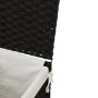 Wäschekorb mit schwarzem Deckel aus synthetischem Rattan 46x33x60 cm. von , Wäschekörbe - Ref: Foro24-372032, Preis: 76,06 €,...