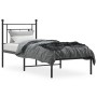 Estructura de cama con cabecero metal negro 75x190 cm de , Camas y somieres - Ref: Foro24-374329, Precio: 76,15 €, Descuento: %
