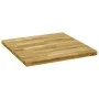 Solid oak wood square table top 44 mm thick 80x80 cm by vidaXL, Table tops - Ref: Foro24-245999, Price: 180,35 €, Discount: %