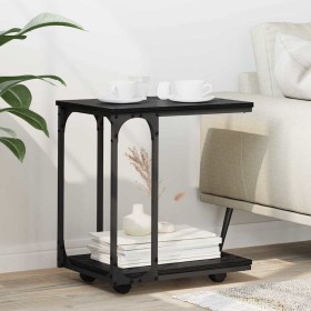 Mesa lateral Roble Negro 50 x 35 x 55.5 cm Madera de ingeniería en Mesas auxiliares | Comprar online en Foro24