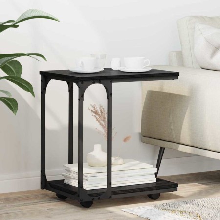 Mesa lateral Roble Negro 50 x 35 x 55.5 cm Madera de ingeniería en Mesas auxiliares | Comprar online en Foro24