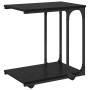 Mesa lateral Roble Negro 50 x 35 x 55.5 cm Madera de ingeniería en Mesas auxiliares | Comprar online en Foro24