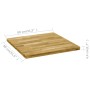 Solid oak wood square table top 44 mm thick 80x80 cm by vidaXL, Table tops - Ref: Foro24-245999, Price: 219,94 €, Discount: %