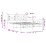 Estructura de cama cabecero y estribo metal negro 140x190 cm de , Camas y somieres - Ref: Foro24-374357, Precio: 103,84 €, De...