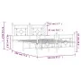 Estructura de cama cabecero y estribo metal negro 140x190 cm de , Camas y somieres - Ref: Foro24-374357, Precio: 102,40 €, De...