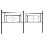 Cabecero de metal negro 193 cm de , Cabeceros y pies de cama - Ref: Foro24-374376, Precio: 41,16 €, Descuento: %