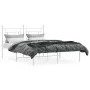 Metallbettgestell mit weißem Kopfteil 140x190 cm von , Betten und Lattenroste - Ref: Foro24-374388, Preis: 97,22 €, Rabatt: %