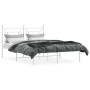 Metallbettgestell mit weißem Kopfteil 140x190 cm von , Betten und Lattenroste - Ref: Foro24-374388, Preis: 98,63 €, Rabatt: %