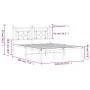 Metallbettgestell mit weißem Kopfteil 140x190 cm von , Betten und Lattenroste - Ref: Foro24-374388, Preis: 97,22 €, Rabatt: %