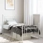 Metallbettgestell mit Kopf- und Fußteil weiß 80x200 cm von , Betten und Lattenroste - Ref: Foro24-374397, Preis: 71,73 €, Rab...
