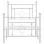 Metallbettgestell mit Kopf- und Fußteil weiß 80x200 cm von , Betten und Lattenroste - Ref: Foro24-374397, Preis: 72,54 €, Rab...