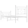 Metallbettgestell mit Kopf- und Fußteil weiß 80x200 cm von , Betten und Lattenroste - Ref: Foro24-374397, Preis: 71,73 €, Rab...