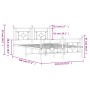 Estructura cama metal con cabecero y estribo blanco 135x190 cm de , Camas y somieres - Ref: Foro24-374405, Precio: 103,88 €, ...