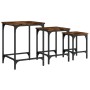 Mesas de centro apilables 3 pzas madera ingeniería roble humo by , Coffee table - Ref: Foro24-838930, Price: 40,98 €, Discoun...