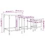 Mesas de centro apilables 3 pzas madera ingeniería roble humo by , Coffee table - Ref: Foro24-838930, Price: 40,32 €, Discoun...