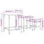 Mesas de centro apilables 3 pzas madera ingeniería roble humo by , Coffee table - Ref: Foro24-838930, Price: 40,98 €, Discoun...