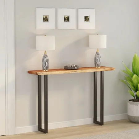 Tablero rectangular madera de acacia borde vivo 140x30x2,5 cm de , Tableros para mesas - Ref: Foro24-370243, Precio: 64,87 €,...