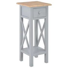 Gray wooden side table 27x27x65.5 cm by vidaXL, Side tables - Ref: Foro24-280058, Price: 77,84 €, Discount: %