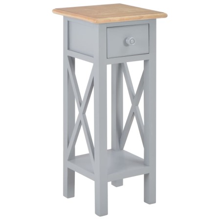 Mesa auxiliar de madera gris 27x27x65,5 cm de vidaXL, Mesas auxiliares - Ref: Foro24-280058, Precio: 71,50 €, Descuento: %
