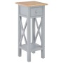 Gray wooden side table 27x27x65.5 cm by vidaXL, Side tables - Ref: Foro24-280058, Price: 71,50 €, Discount: %