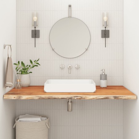 Encimera de baño rectangular madera maciza acacia 100x60x2,5 cm by , Table tops - Ref: Foro24-370262, Price: 126,76 €, Discou...