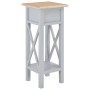 Mesa auxiliar de madera gris 27x27x65,5 cm de vidaXL, Mesas auxiliares - Ref: Foro24-280058, Precio: 71,50 €, Descuento: %