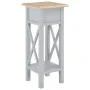 Mesa auxiliar de madera gris 27x27x65,5 cm de vidaXL, Mesas auxiliares - Ref: Foro24-280058, Precio: 77,84 €, Descuento: %