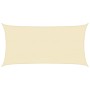 Toldo de vela crema HDPE 160 g/m² 2,5x4,5 m