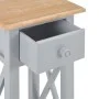 Mesa auxiliar de madera gris 27x27x65,5 cm de vidaXL, Mesas auxiliares - Ref: Foro24-280058, Precio: 77,84 €, Descuento: %