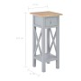 Gray wooden side table 27x27x65.5 cm by vidaXL, Side tables - Ref: Foro24-280058, Price: 71,50 €, Discount: %