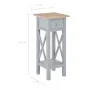 Mesa auxiliar de madera gris 27x27x65,5 cm de vidaXL, Mesas auxiliares - Ref: Foro24-280058, Precio: 77,84 €, Descuento: %