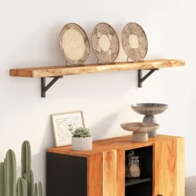 Estante pared rectangular madera acacia borde vivo 180x20x3,8cm by , Table tops - Ref: Foro24-370281, Price: 335,00 €, Discou...