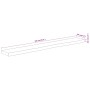 Estante pared rectangular madera acacia borde vivo 180x20x3,8cm de , Tableros para mesas - Ref: Foro24-370281, Precio: 246,34...