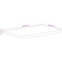 Estante pared rectangular madera acacia borde vivo 70x40x3,8 cm by , Table tops - Ref: Foro24-370297, Price: 68,82 €, Discoun...