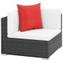 7-piece garden furniture set and black synthetic rattan cushions by vidaXL, Garden sets - Ref: Foro24-44599, Price: 770,95 €,...