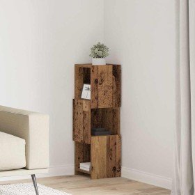 Armario de esquina 25,5x25x80cm Madera contrachapada en Taquillas y armarios de almacenamiento | Comprar online en Foro24