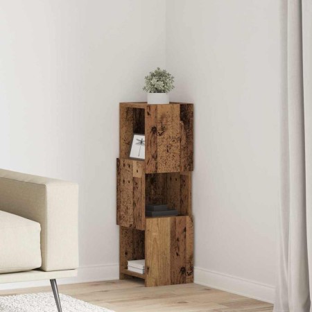 Armario de esquina 25,5x25x80cm Madera contrachapada en Taquillas y armarios de almacenamiento | Comprar online en Foro24