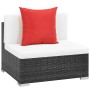 7-piece garden furniture set and black synthetic rattan cushions by vidaXL, Garden sets - Ref: Foro24-44599, Price: 770,95 €,...